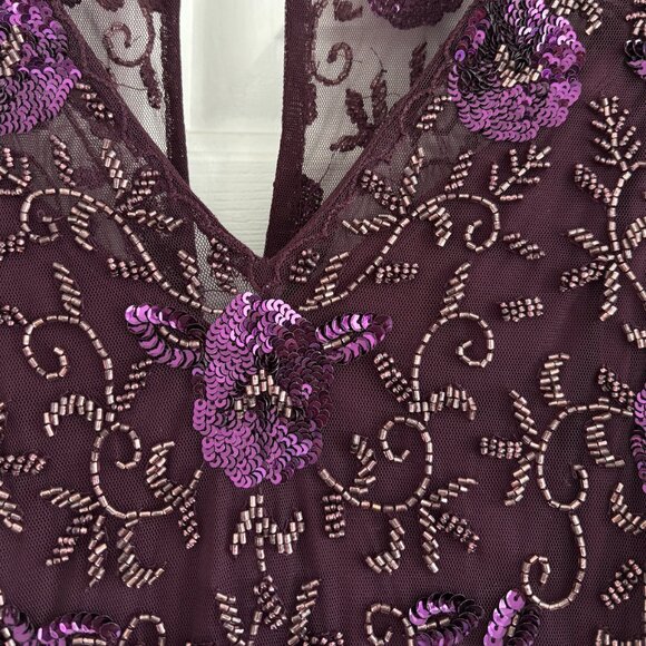 Adrianna Papell Hand Beaded Gown Size 10 New with Tags - Picture 9 of 12